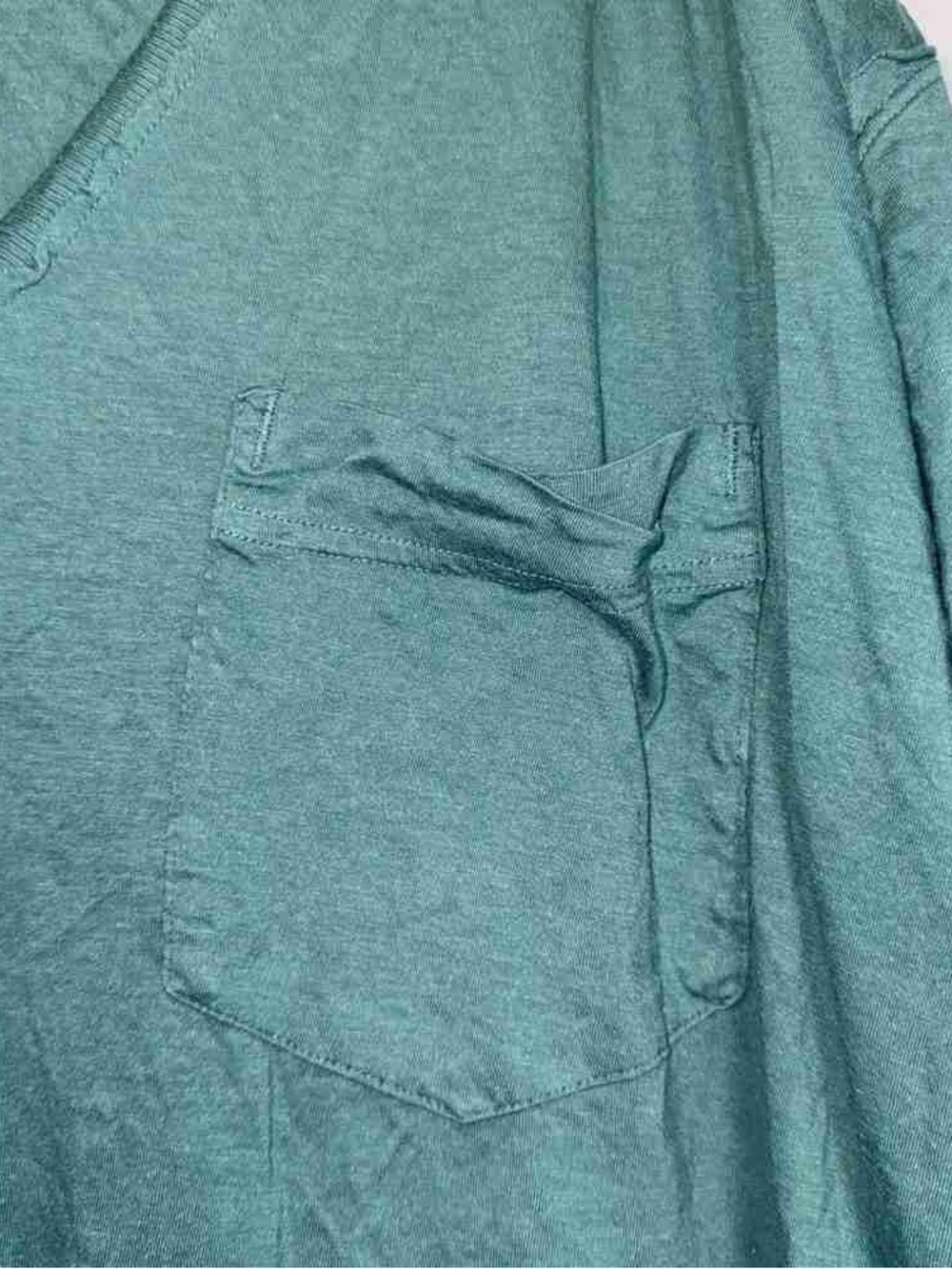 We The Free Men's V-Neck Pocket Tee in Teal Green - Picture 4 of 4